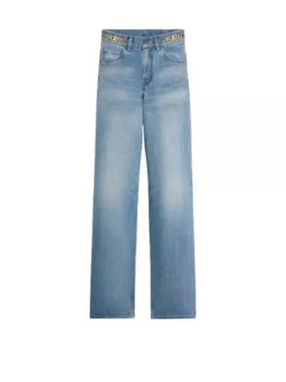 Kitty Pismo Wash Denim Straight Jeans Blue - CELINE - BALAAN 2