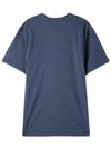 Double Fox Head Patch Classic T-Shirt Navy Melange - MAISON KITSUNE - BALAAN 4