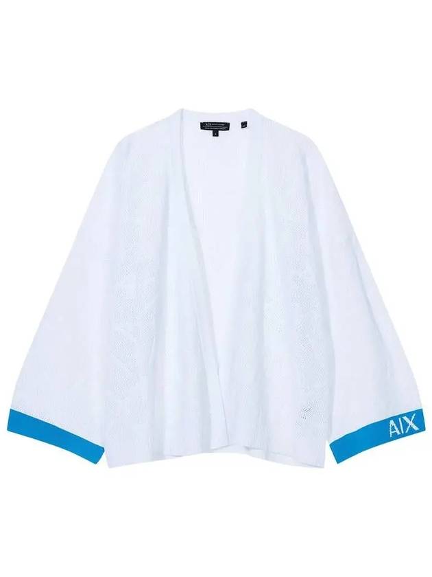 Women s AX tissue open cardigan white 270821 - ARMANI EXCHANGE - BALAAN 1