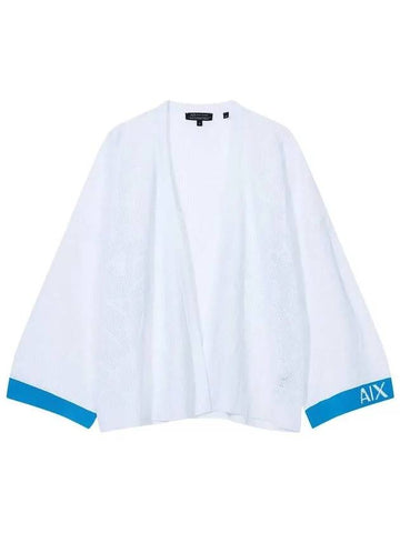 Women s AX tissue open cardigan white 270821 - ARMANI EXCHANGE - BALAAN 1