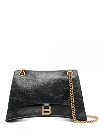 Crush Medium Shoulder Bag Black - BALENCIAGA - BALAAN 2