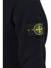 Crewneck Full Rib Wool Knit Top Navy - STONE ISLAND - BALAAN 5