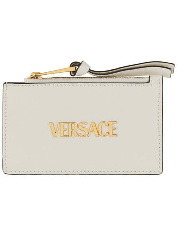 Versace Zipper Card Holder "Tag" - VERSACE - BALAAN 1