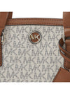 Chantal Medium Logo Satchel Shoulder Bag Vanilla - MICHAEL KORS - BALAAN 7