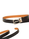 Color Pin Buckle Leather Belt Black - MONTBLANC - BALAAN.