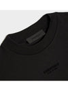 Logo Print Cotton Short Sleeve T-Shirt Black - FEAR OF GOD ESSENTIALS - BALAAN 3