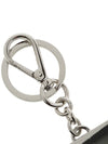 Triangle Logo Metal Keychain Black - PRADA - BALAAN 7