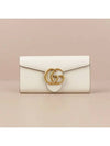 GG Logo Marmont Flap Long Wallet Ivory 779776 A7M0T 9522 - GUCCI - BALAAN 1