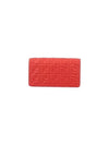 FF Baguette Nappa Leather Long Wallet Red - FENDI - BALAAN 4