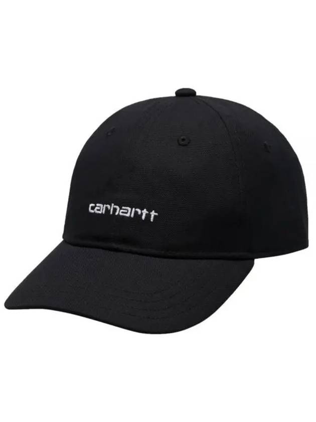 Canvas Script Cap Black - CARHARTT WIP - BALAAN 1