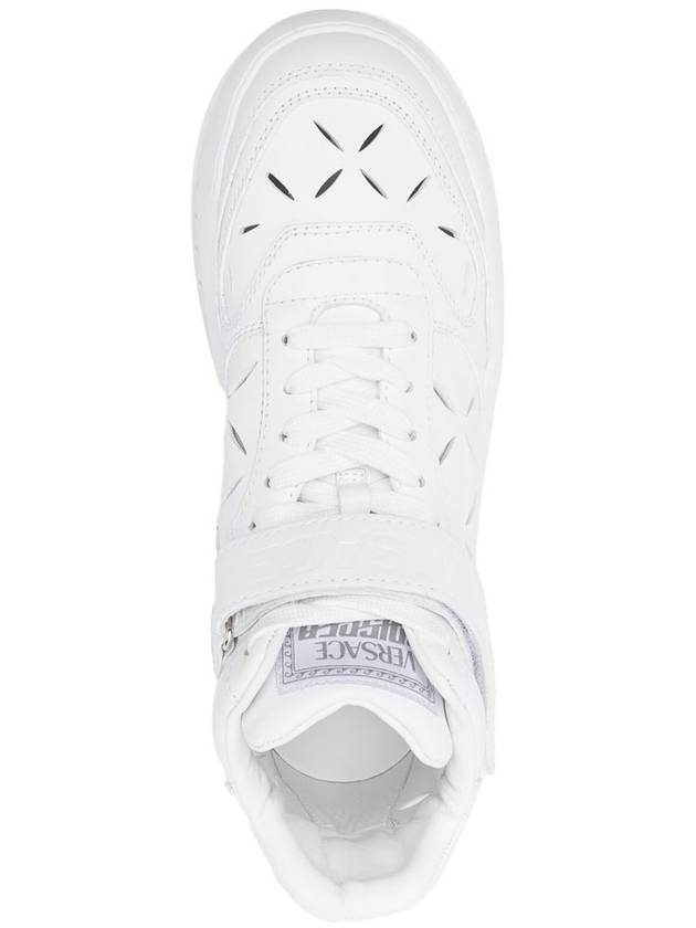 Men's Slashed Oddish High Top Sneakers White - VERSACE - BALAAN 5