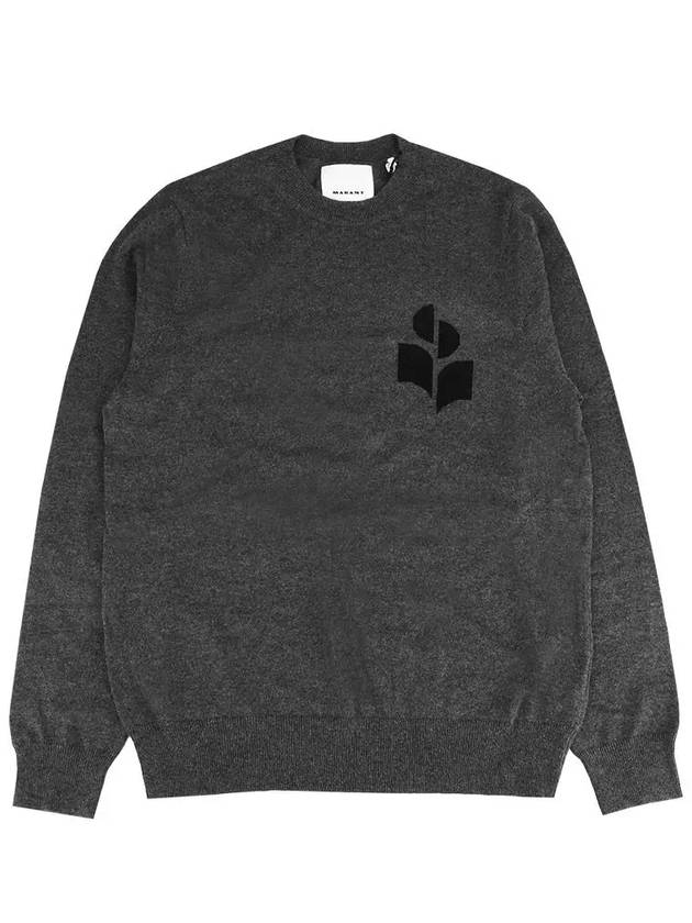 Men's Evans Logo Sweatshirt Grey - ISABEL MARANT - BALAAN 3