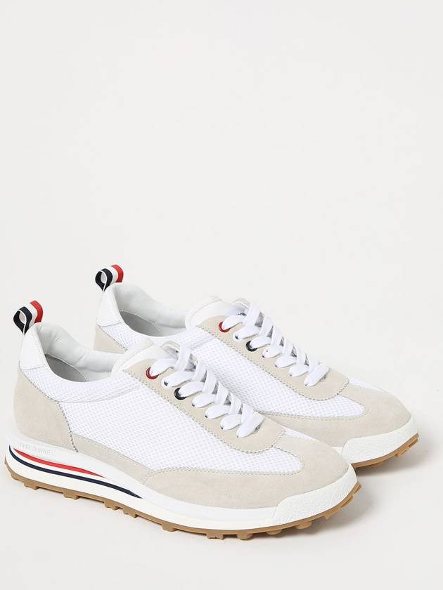 Fine Kid Suede Tech Runner White - THOM BROWNE - BALAAN 3