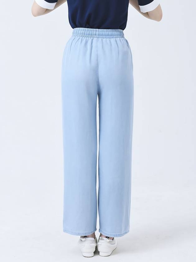 Doyou Know MC Women s Waist Banding Straight Fit String Hedge Blue Pants DO3242PT66 1 - DOYOUKNOWMC GOLF WEAR - BALAAN 5