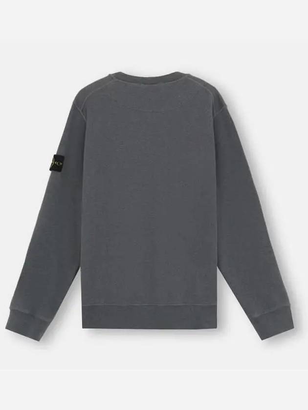 Wappen Patch Garment Dyed Sweatshirt Grey - STONE ISLAND - BALAAN 7