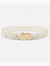 30MM Montaigne Cannage Calfskin Belt Latte - DIOR - BALAAN 2