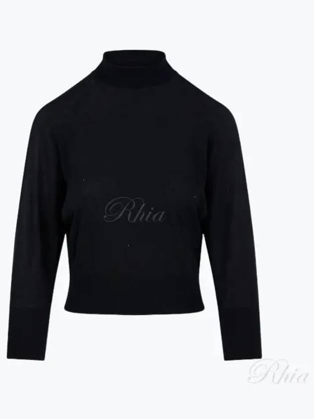 Women's Talea Virgin Wool Turtleneck Black - MAX MARA - BALAAN 2