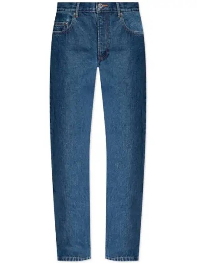 Relaxed Denim Cotton Straight Jeans Navy - A.P.C. - BALAAN 2