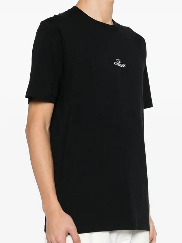 30/1 Jersey Graphic Short Sleeve T-Shirt Black - CP COMPANY - BALAAN 4