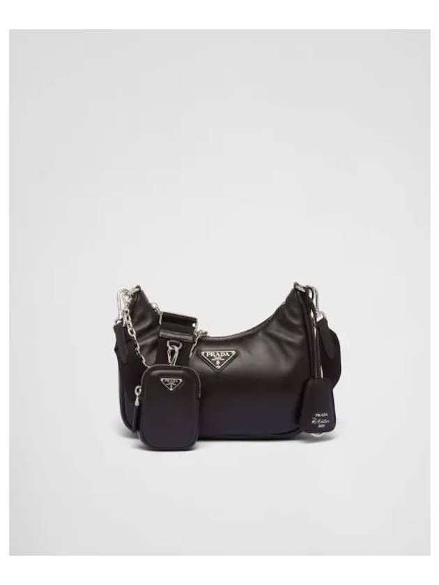 Re-Edition 2005 Padded Nappa Leather Shoulder Bag Black - PRADA - BALAAN 2