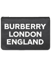 Logo Print Clutch Bag Black - BURBERRY - BALAAN 2