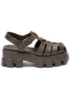 Monolith Rubber Sandals Military Green - PRADA - BALAAN 2