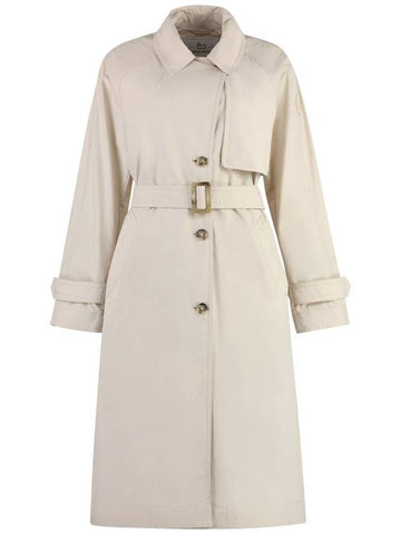 Woolrich Techno Fabric Trench Coat - WOOLRICH - BALAAN 1