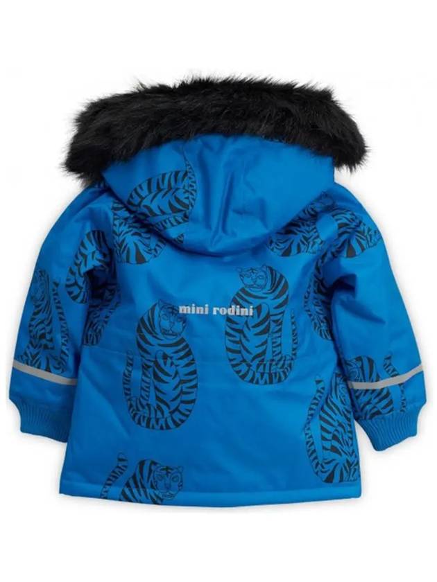 Kids Tiger Blue Parka Jacket 19710116 60 - MINI RODINI - BALAAN 3