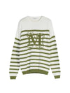 Women's Ragno Striped Knit Top Green - MAX MARA - BALAAN 1