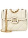 Women's Deco Mini Quilted Leather Shoulder Bag White - GUCCI - BALAAN 2