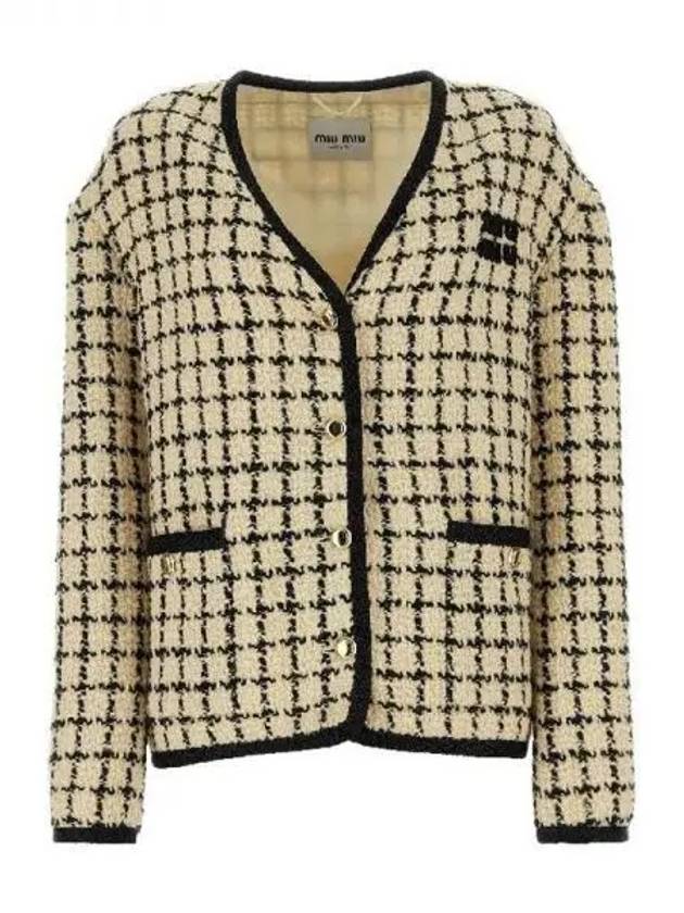 Check pattern single jacket 270902 - MIU MIU - BALAAN 1