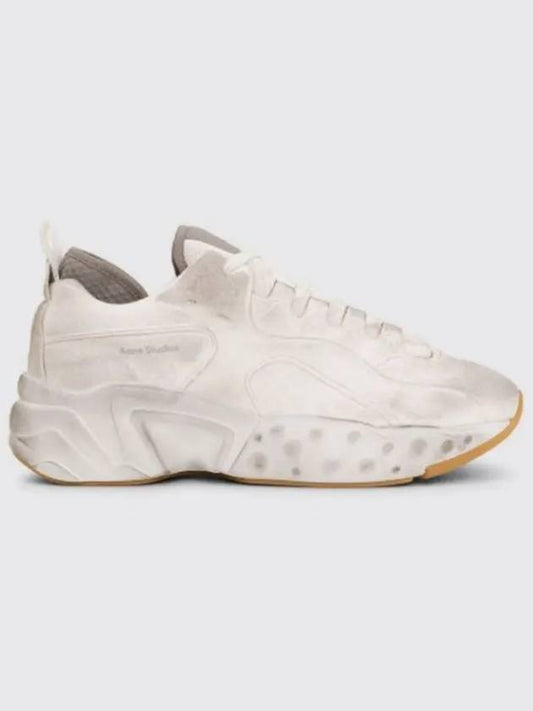 Women's Manhattan Dirty Sneakers White - ACNE STUDIOS - BALAAN.