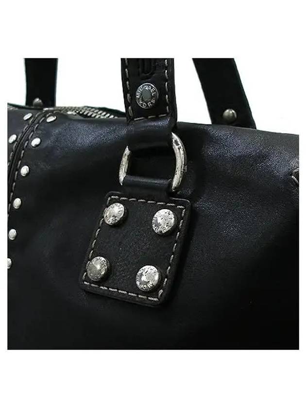 Black ladder ASTOR studded satchel tote bag - MICHAEL KORS - BALAAN 3