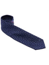 Ferragamo Men's Star Pattern Silk Tie 35 0917 F NAVY 0762317 - SALVATORE FERRAGAMO - BALAAN 2