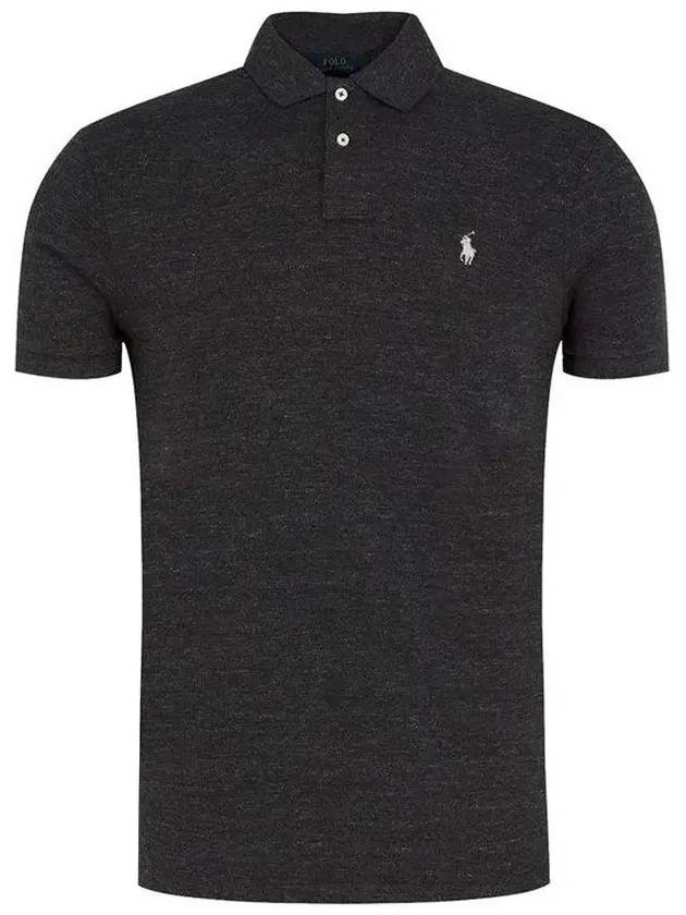 Embroidered Pony Logo White Polo Shirt Black - POLO RALPH LAUREN - BALAAN 2