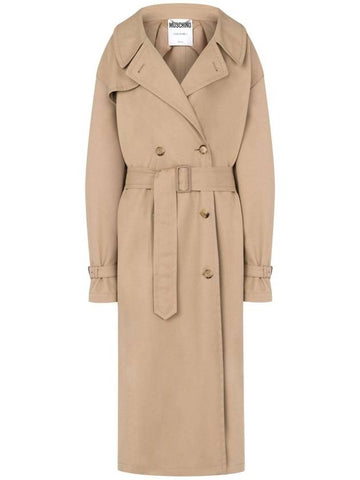 Moschino Coats Beige - MOSCHINO - BALAAN 1