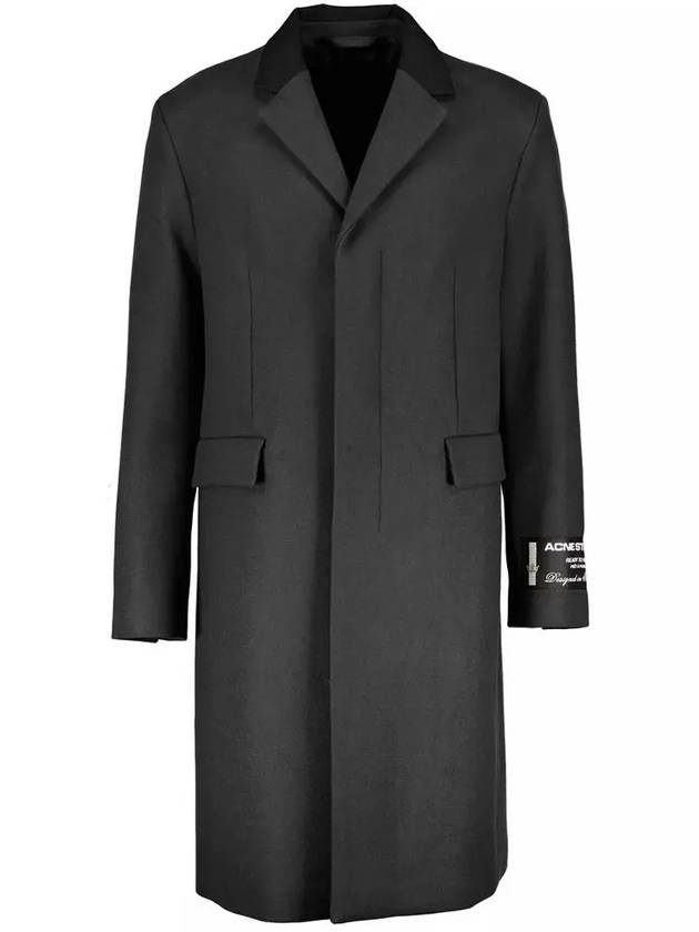 Tailored Wool Blend Single Coat Dark Grey - ACNE STUDIOS - BALAAN 3