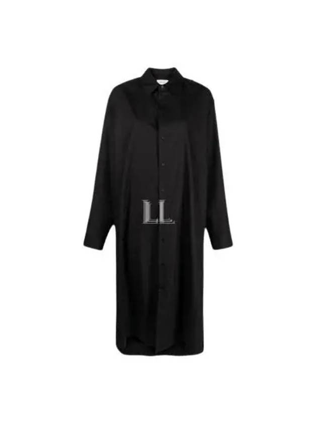 Women's Shirt Midi Dress Black - LEMAIRE - BALAAN 2