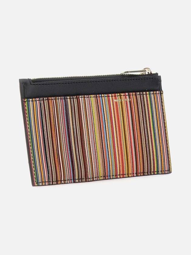 Zipper Card Wallet Black - PAUL SMITH - BALAAN 3