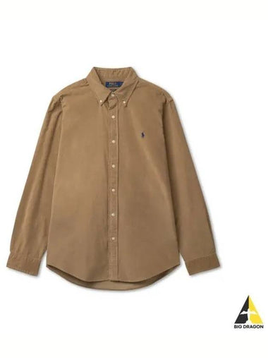 Custom fit corduroy shirt brown - POLO RALPH LAUREN - BALAAN 1