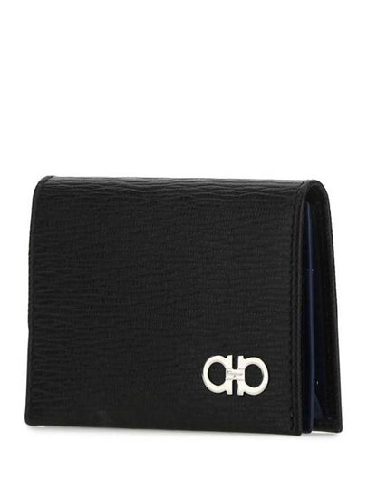 Gancini Card Wallet Black - SALVATORE FERRAGAMO - BALAAN 2