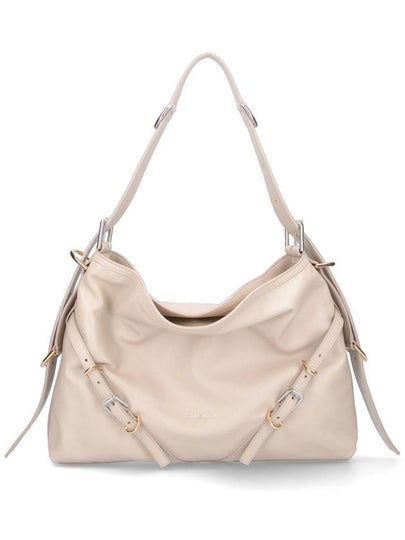 Voyou Medium Leather Shoulder Bag Beige - GIVENCHY - BALAAN 2