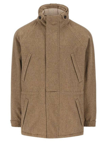 Cashmere Icer Zip-Up Jacket Brown - LORO PIANA - BALAAN 1