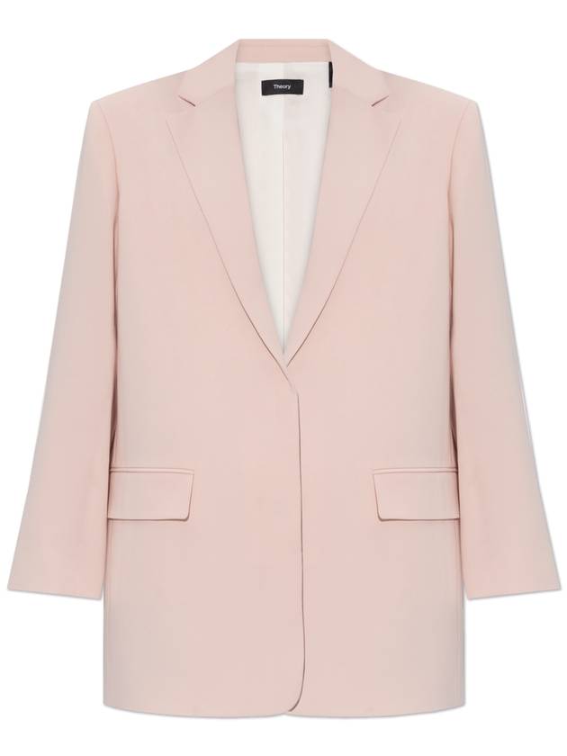 Theory Blazer With Pockets, Women's, Pink - THEORY - BALAAN 1