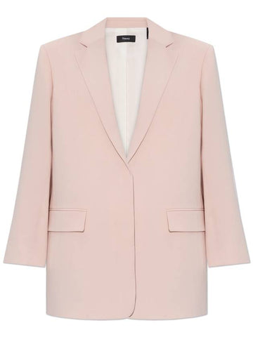 Theory Blazer With Pockets, Women's, Pink - THEORY - BALAAN 1