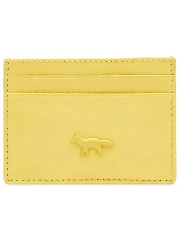 Fox Patch Card Wallet Lime Green - MAISON KITSUNE - BALAAN 3