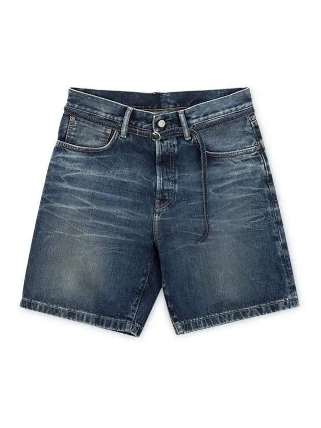 Loose Fit Denim Shorts Mid Blue - ACNE STUDIOS - BALAAN 2