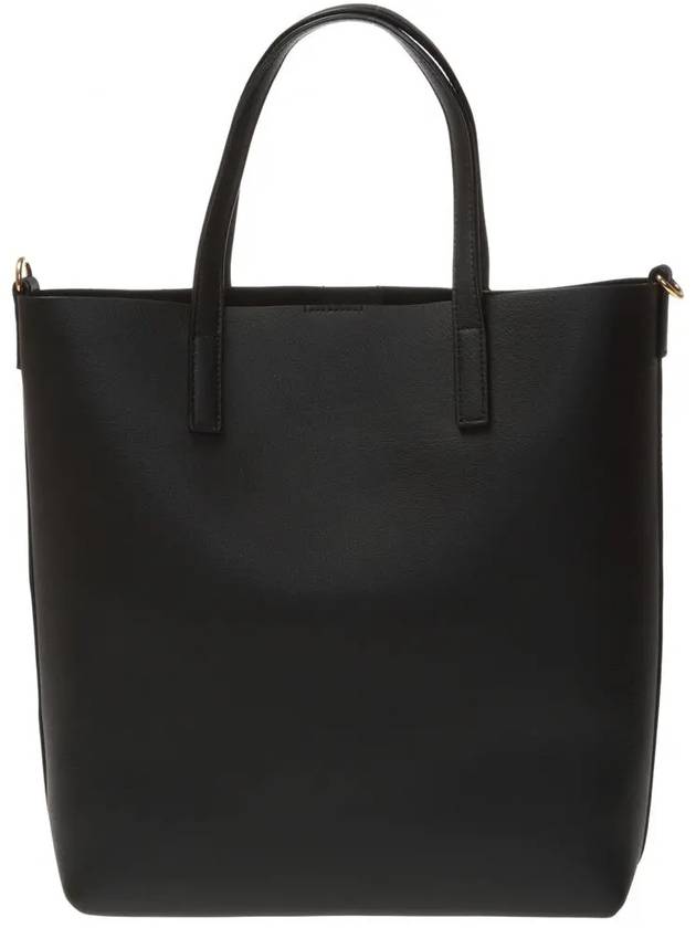 Shopping Toy Supple Leather Tote Bag Black - SAINT LAURENT - BALAAN 4