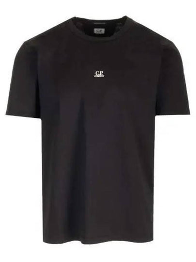 70/2 Mercerized Jersey Logo Short Sleeve T-Shirt Navy - CP COMPANY - BALAAN 2