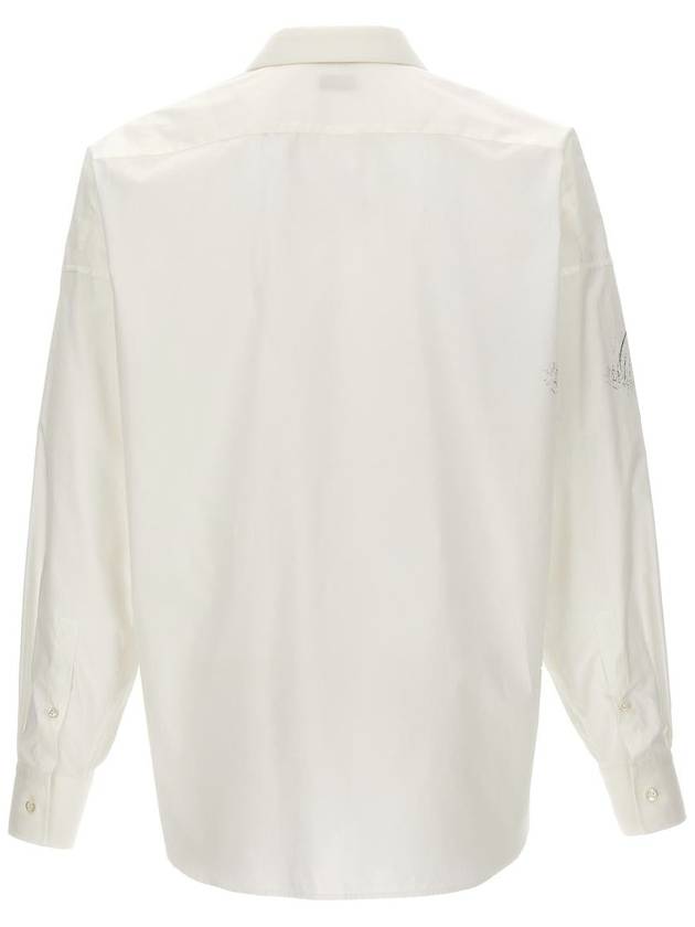 Long Sleeve Shirt 778190QOAAE9080 White Black - ALEXANDER MCQUEEN - BALAAN 3